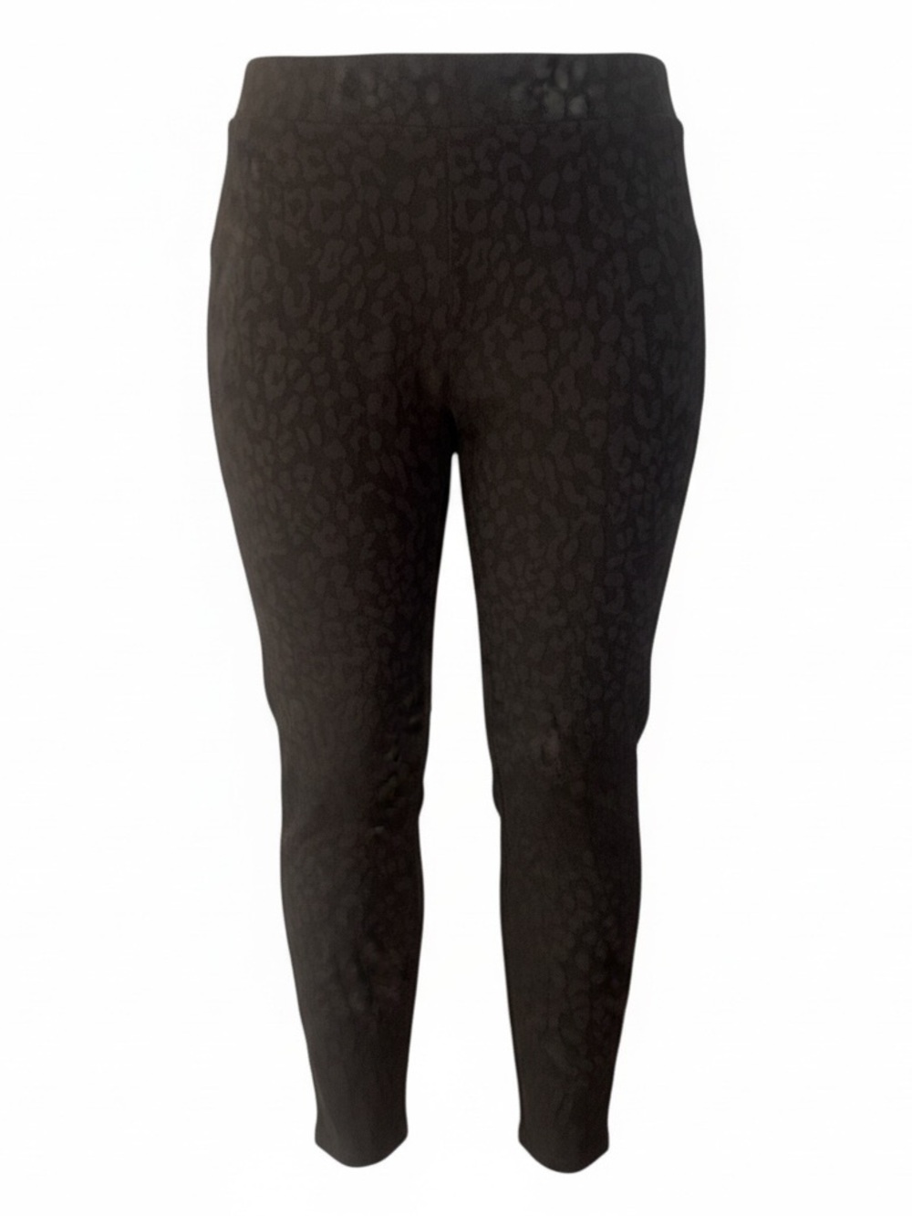 Torrid Black Women’s Leopard Ponte Skinny Pants Size 2 - Picture 3 of 5